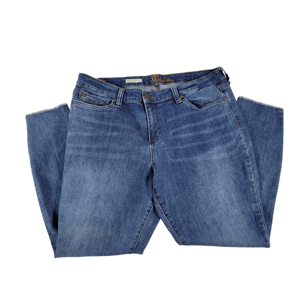 KUT from the Kloth Carlo Ankle Skinny Jeans Distressed Raw Hem Women's Size 16